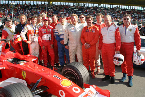 Schumacher med FSC kørerne i 2004.